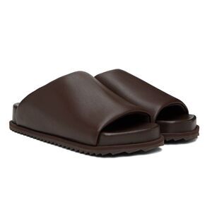 YUME YUME SSENSE Chocolate Brown Finn Slides Women’s 9 Unisex NWT in packaging